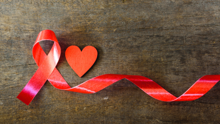 Stock image for HIV red ribbon